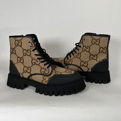 Gucci Combat Boots GG Supreme Size 11