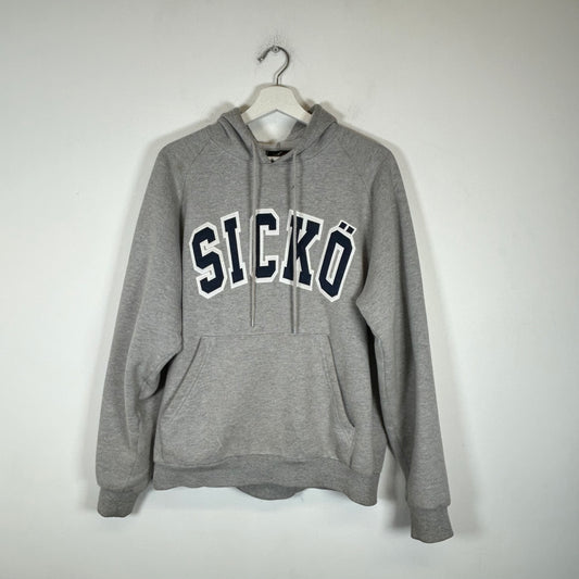 Sicko Navy/Grey Logo Hoodie Size L