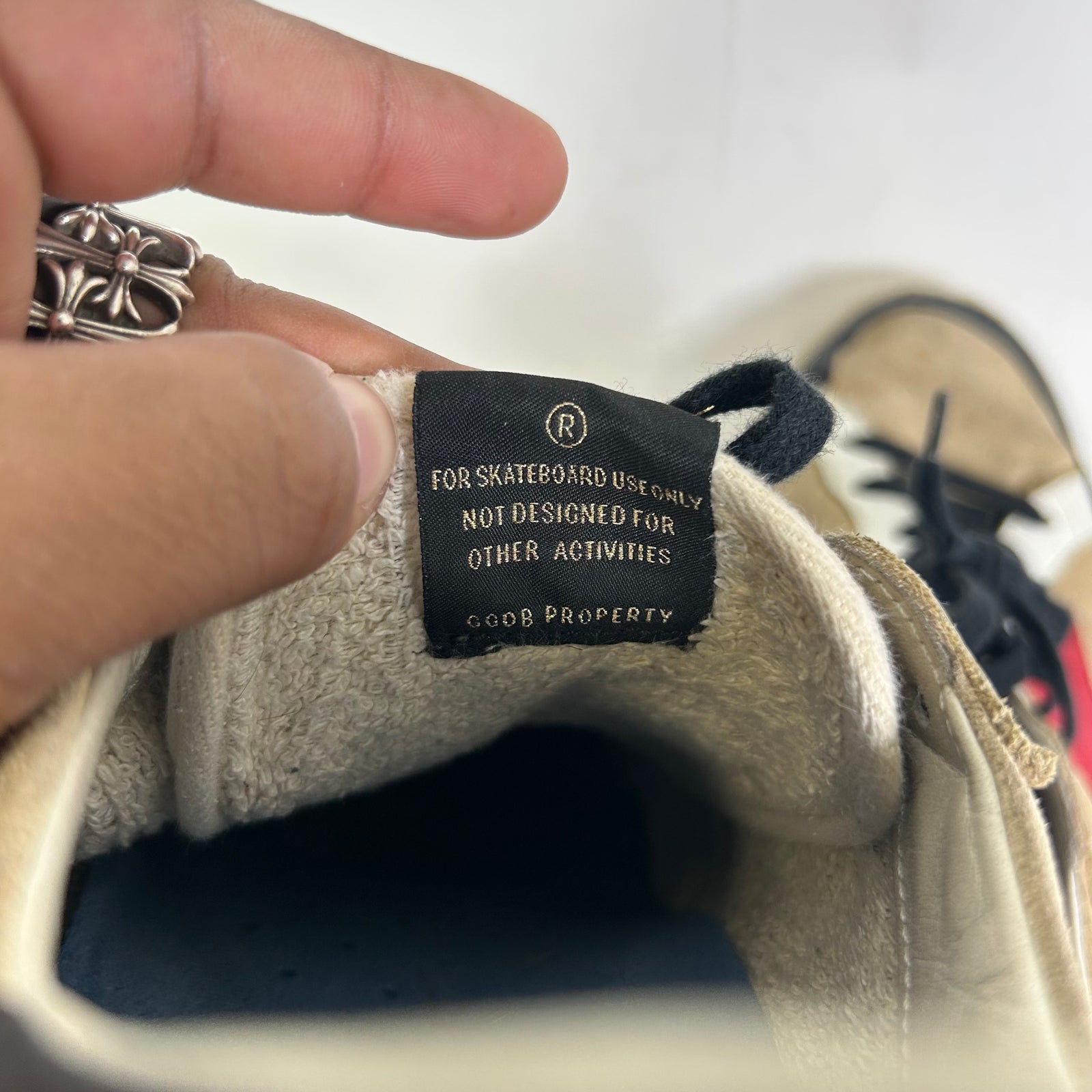 Golden Goose Beige/Black Suede Ball Star Sneaker Size 44