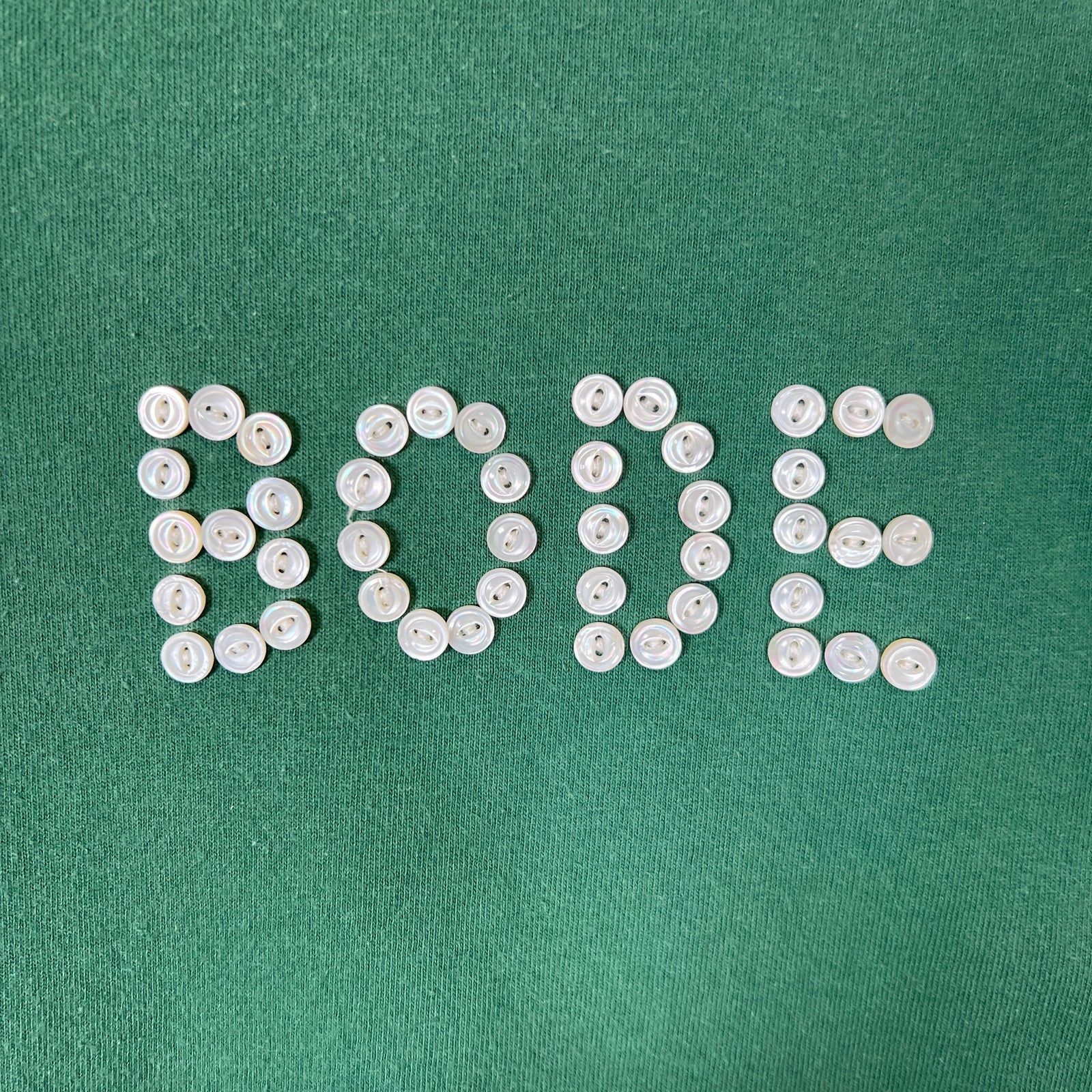 Bode Button Logo Green T-Shirt Size L