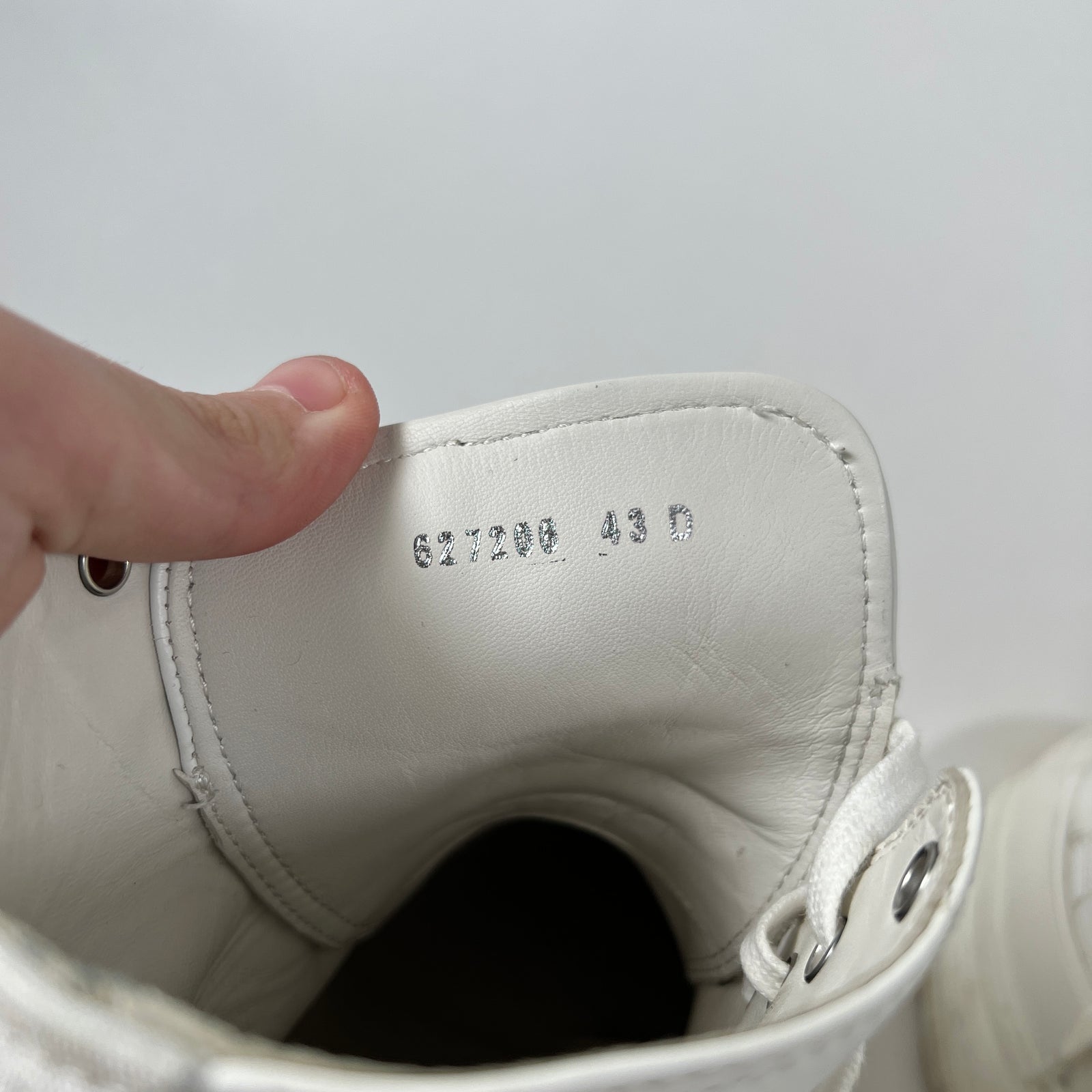 Alexander Mcqueen Tread Slick Triple White Size 10