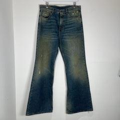 Palm Angels Acid Wash Flare Jeans Size 34