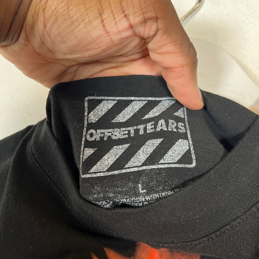 Denim Tears x Offset Black Wreath T-Shirt Size L