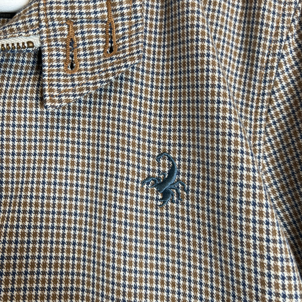 Hysteric Glamour Navy Check Bomber Jacket Size M