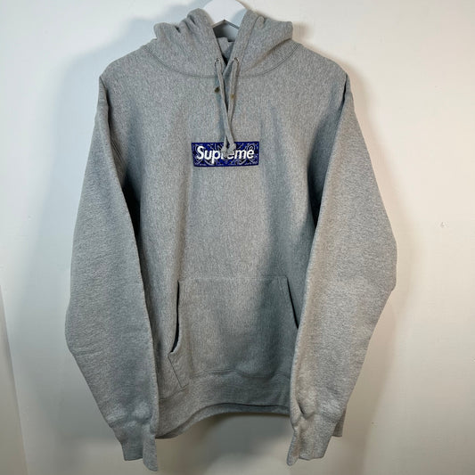 Supreme Paisley Box Logo Hoodie Size XL