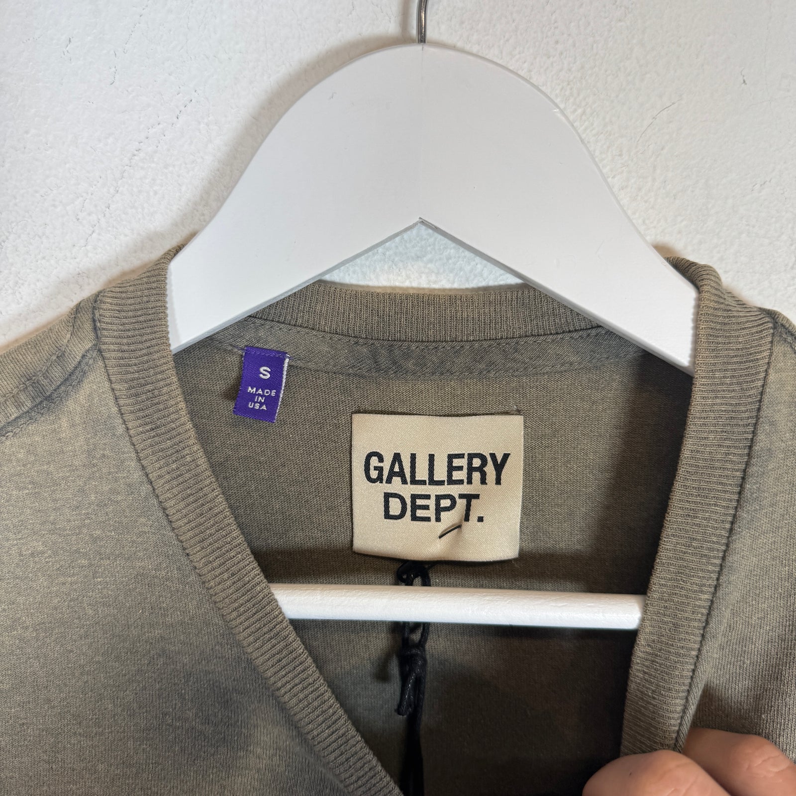 Gallery Dept Vintage Wash Distressed Pirate Skull Logo T-Shirt Size S