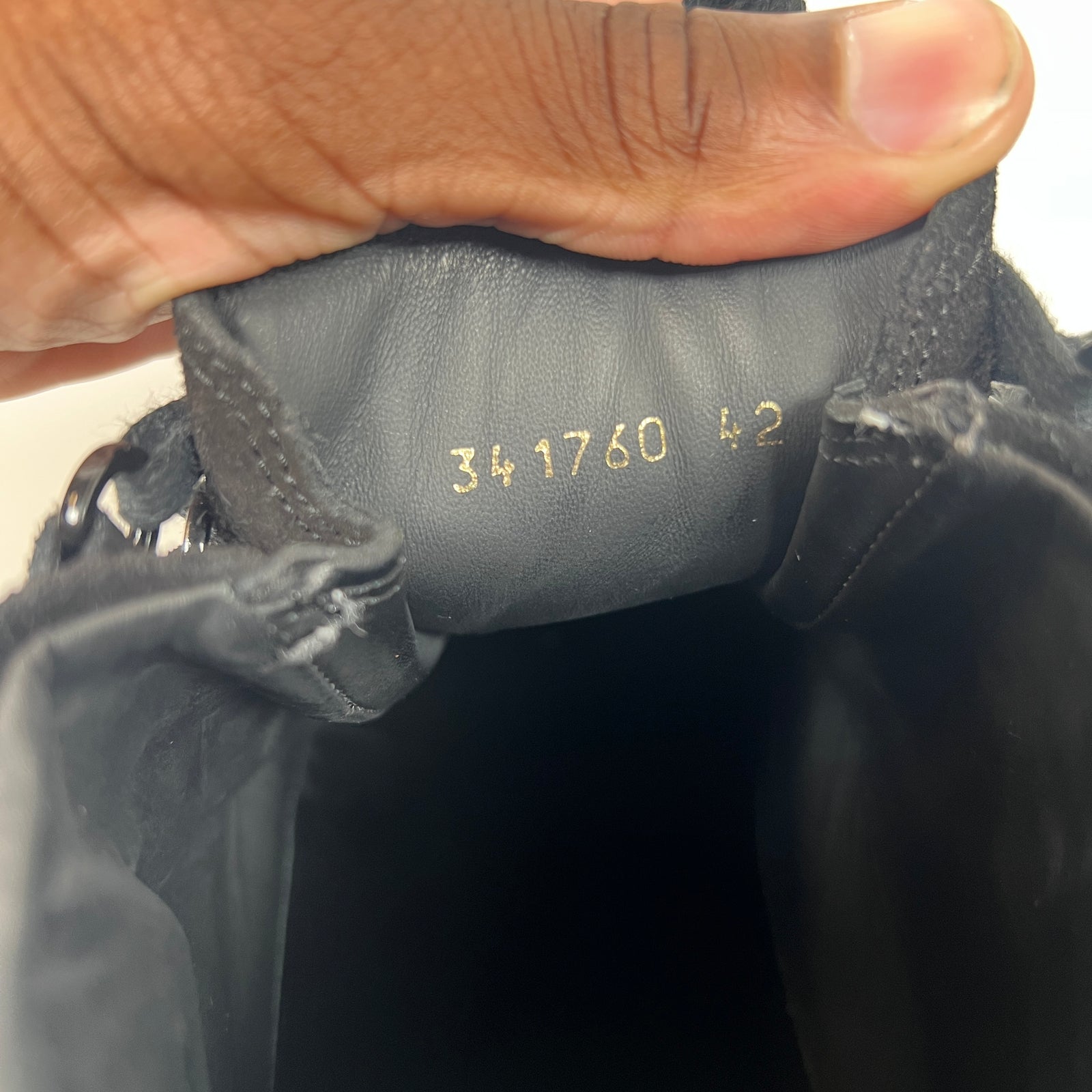 Balenciaga Black Suede Arena Sneakers Size 42