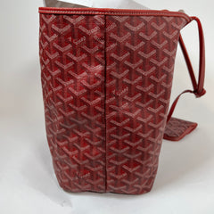 Goyard Red Saint Louis PM Tote Bag
