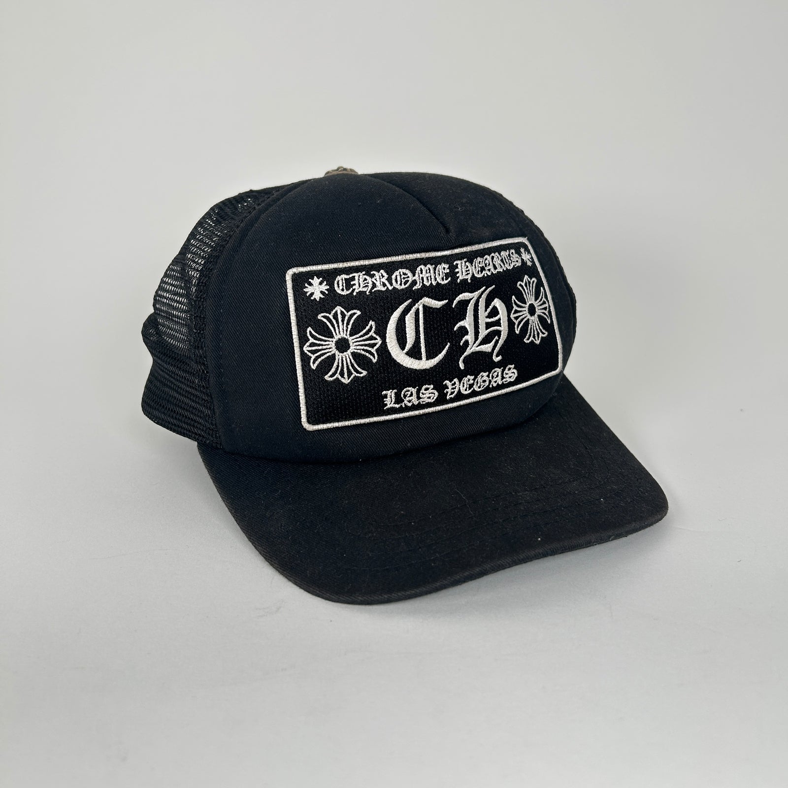 Chrome Hearts Black Las Vegas Trucker Hat