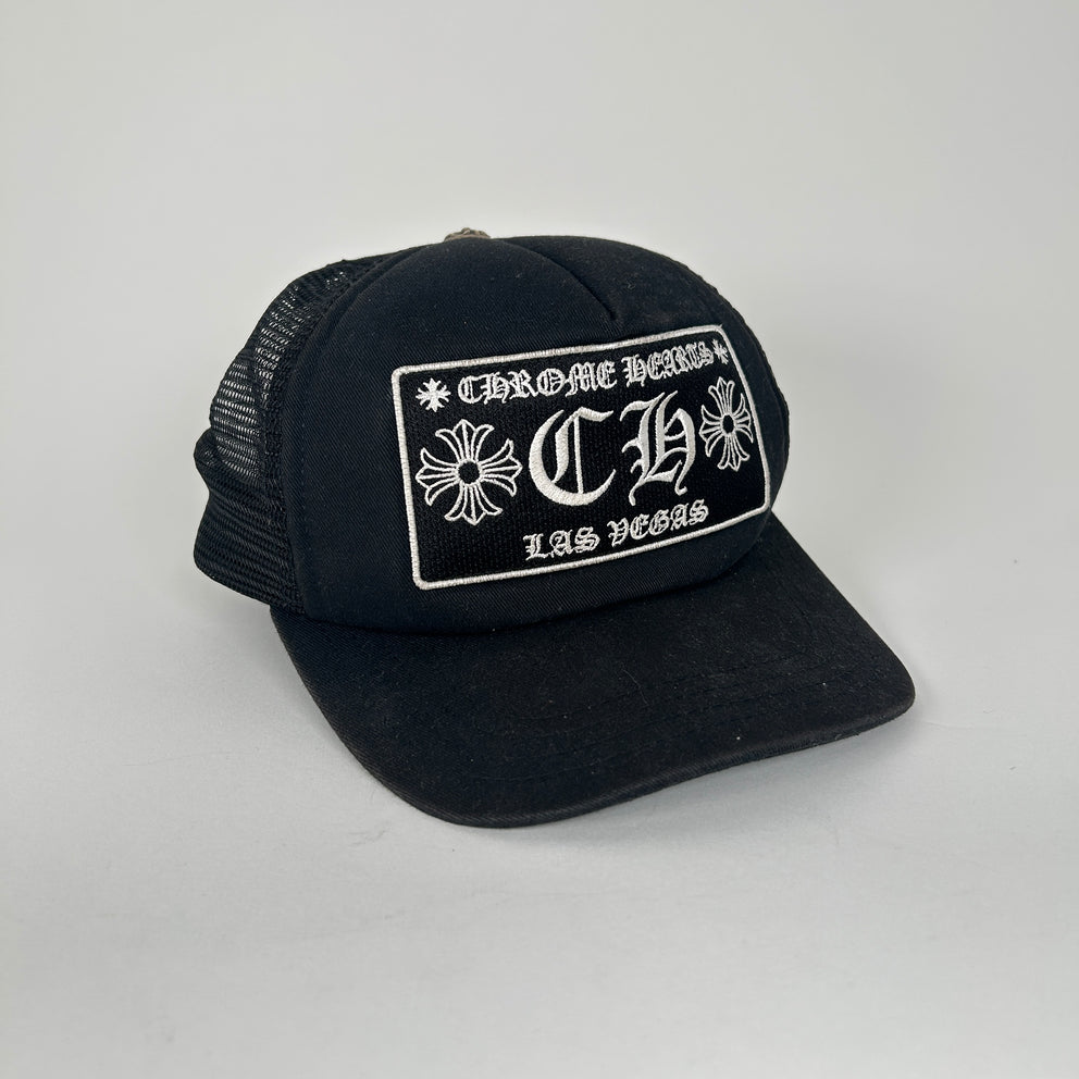 Chrome Hearts Black Las Vegas Trucker Hat