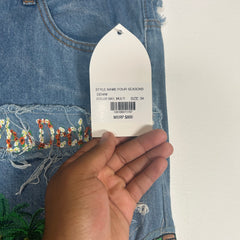 Who Decides War Four Seasons Embroidered Denim Size 34