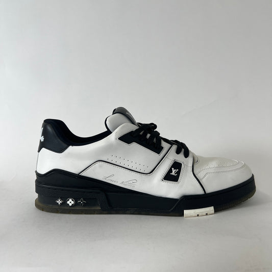 Louis Vuitton White/Black Trainers Sz LV11