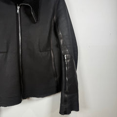 Rick Owens 'Mastodon' Black Sherling Leather Jacket Size L