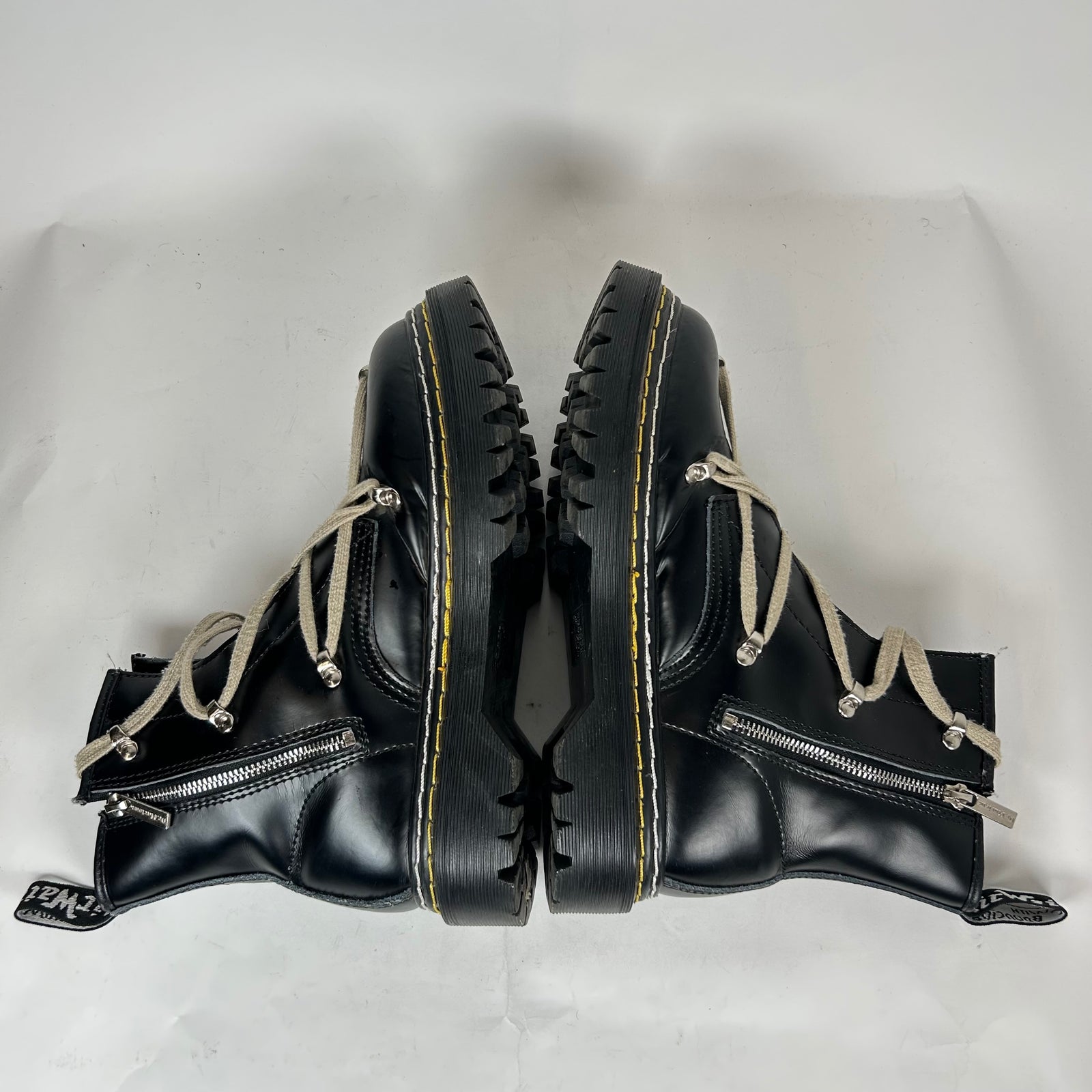 Rick Owens x Doc Marten's Black Bex 1460 Leather Boot Size 43