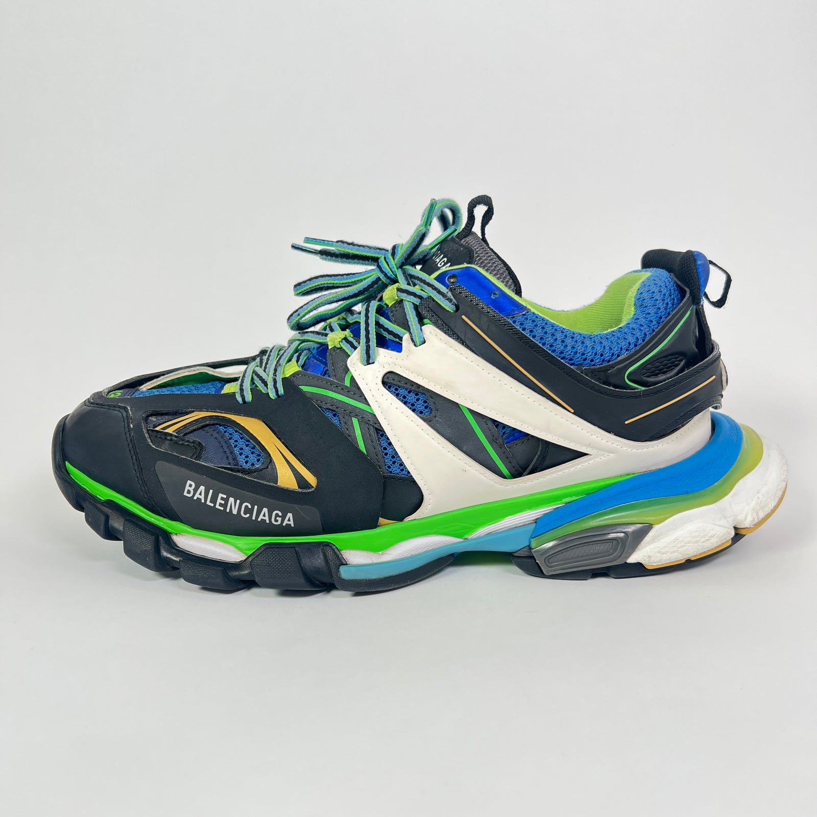 Balenciaga Black/Blue Track Sneaker