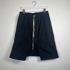 Rick Owens Black Pod Shorts Size 34