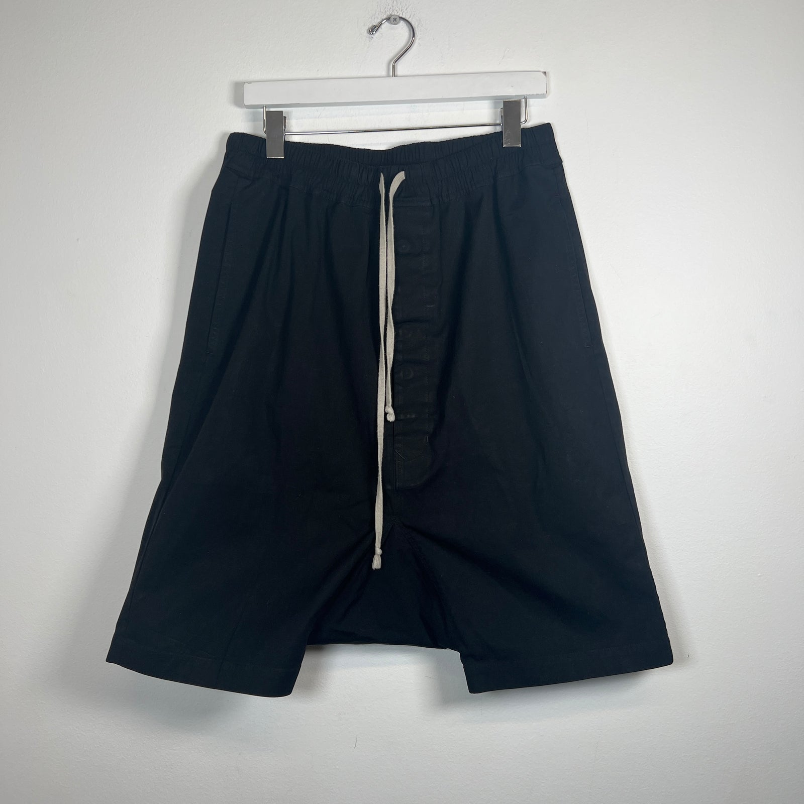 Rick Owens Black Pod Shorts Size 34
