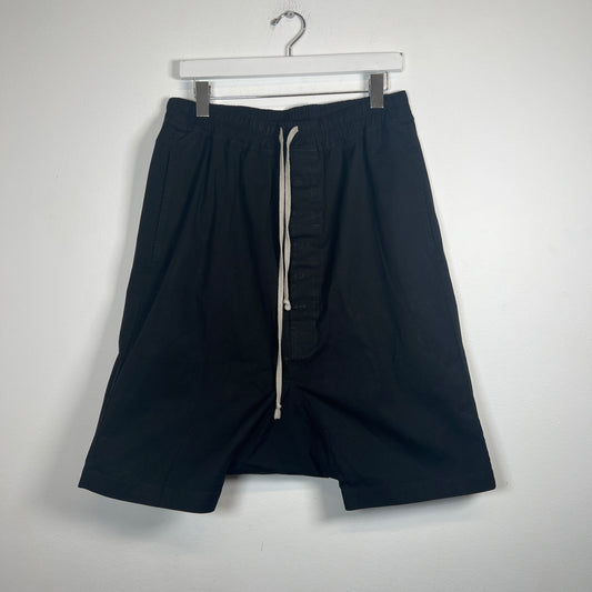 Rick Owens Black Pod Shorts Size 34