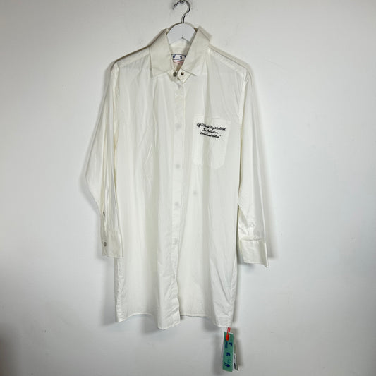 Off-White Embroidered Button-Up Shirt Size XL