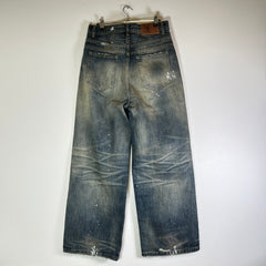 No Faith Studios Japanese Selvedge Arashi Loose Fit Jeans Size 30