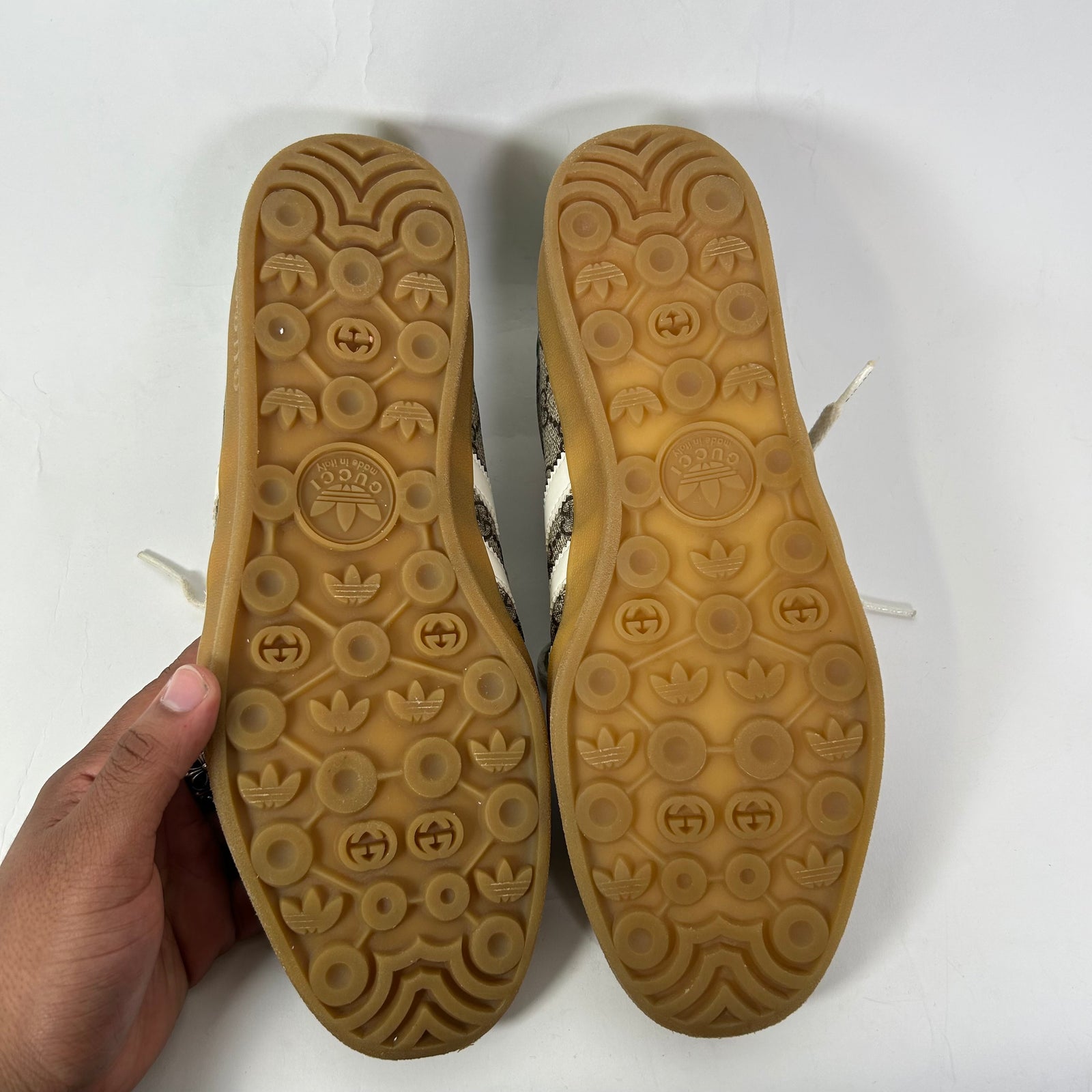 Gucci x Adidas Gazelle Beige GG Monogram Gazelle Size 12