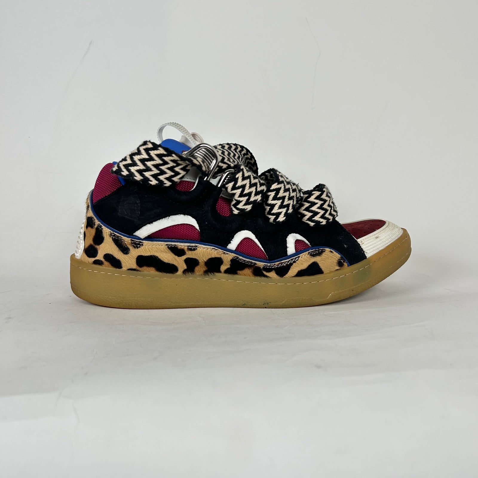 Lanvin Animal Print Curb Sneakers Size 44