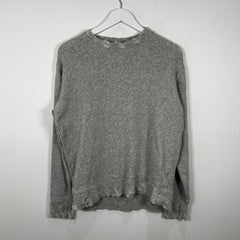R13 Grey Distressed Crewneck Size S