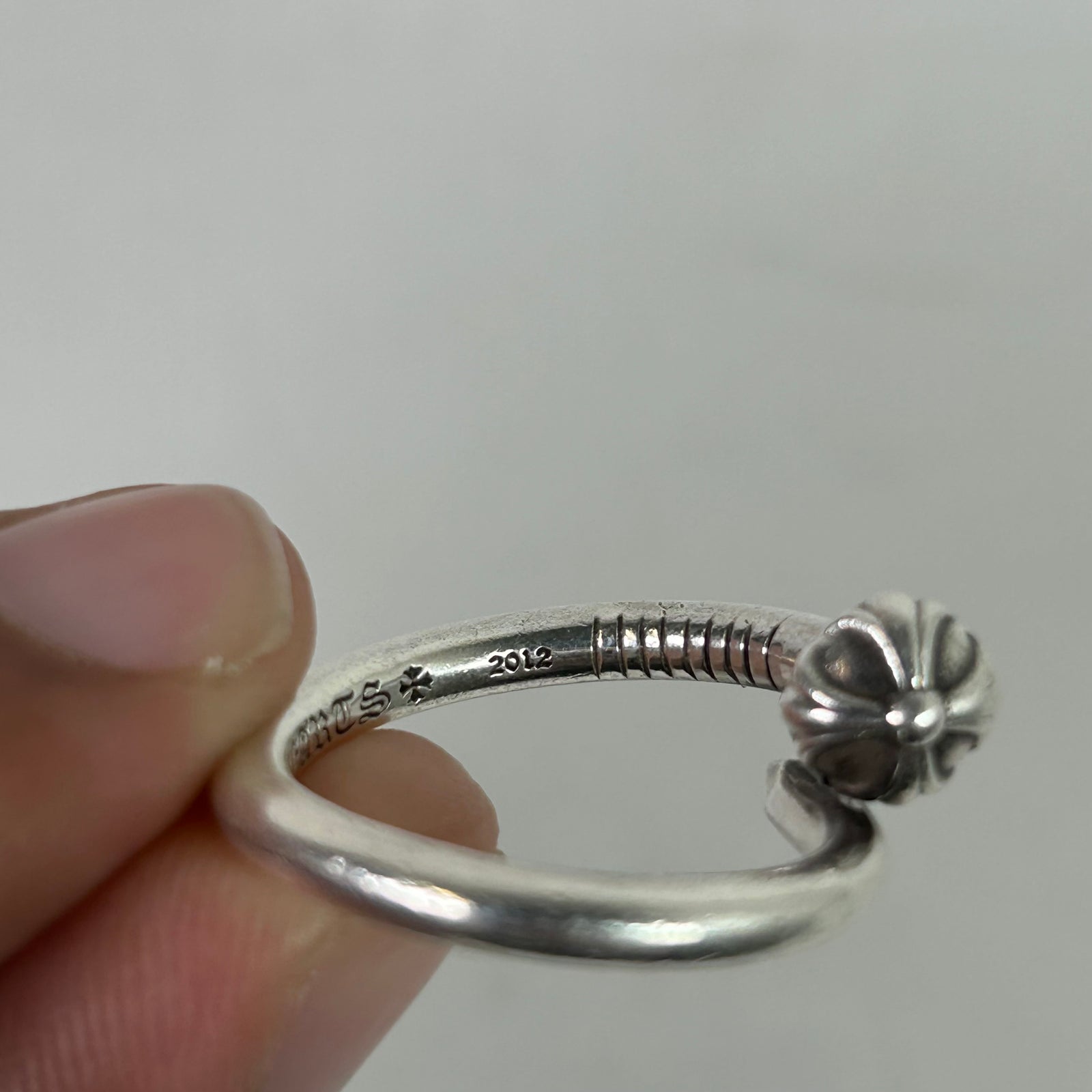 Chrome Hearts Silver .925 Cross Nail Ring Size 9.5