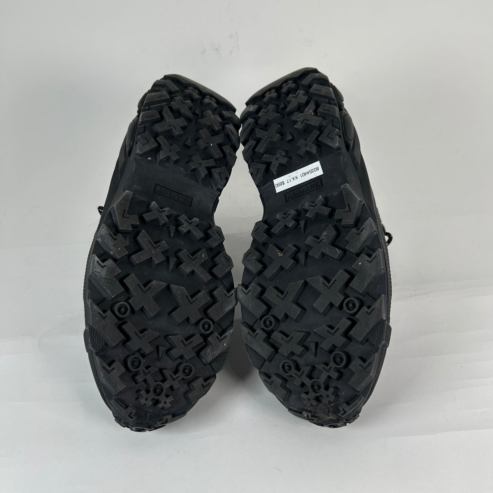 Burberry Triple Black Arthur Low Top Size 43