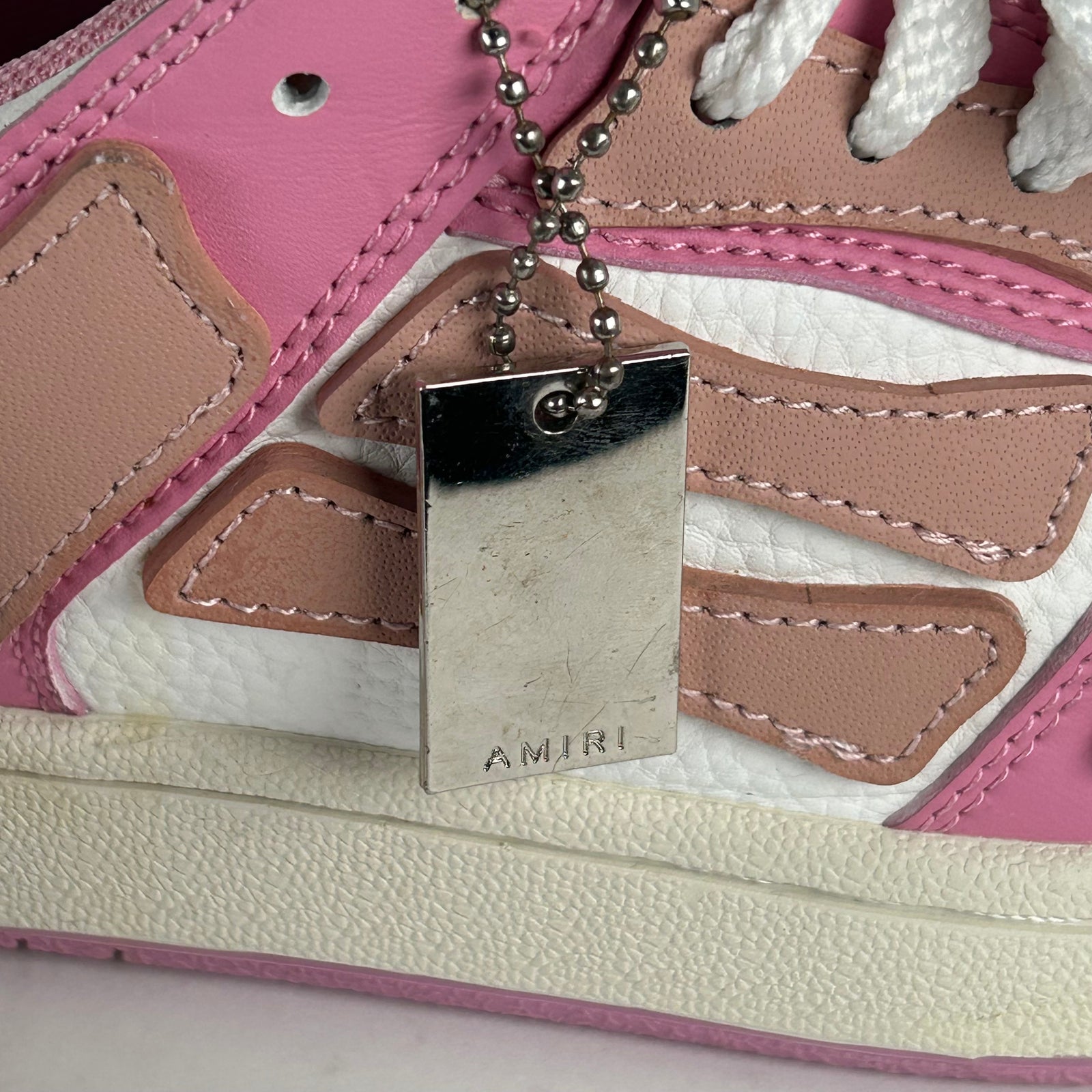 Amiri Pink Skeleton Low Sneaker Size 7