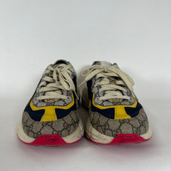 Gucci Rython GG White/Blue Sneakers Size 10