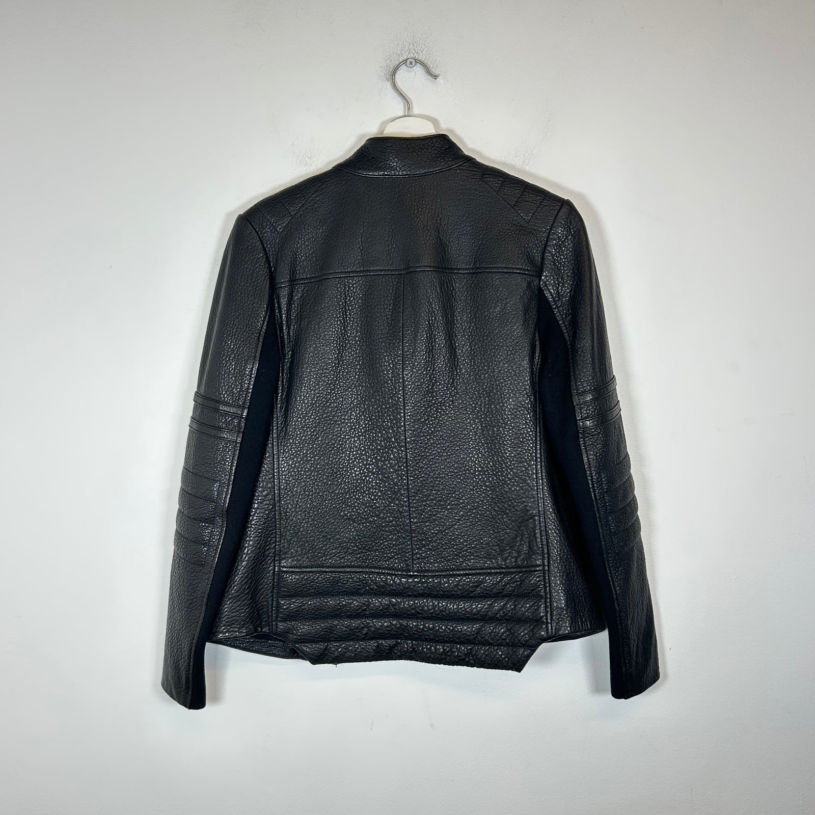 Yigal Azrouel Black Lamb Leather Biker Jacket Size 2