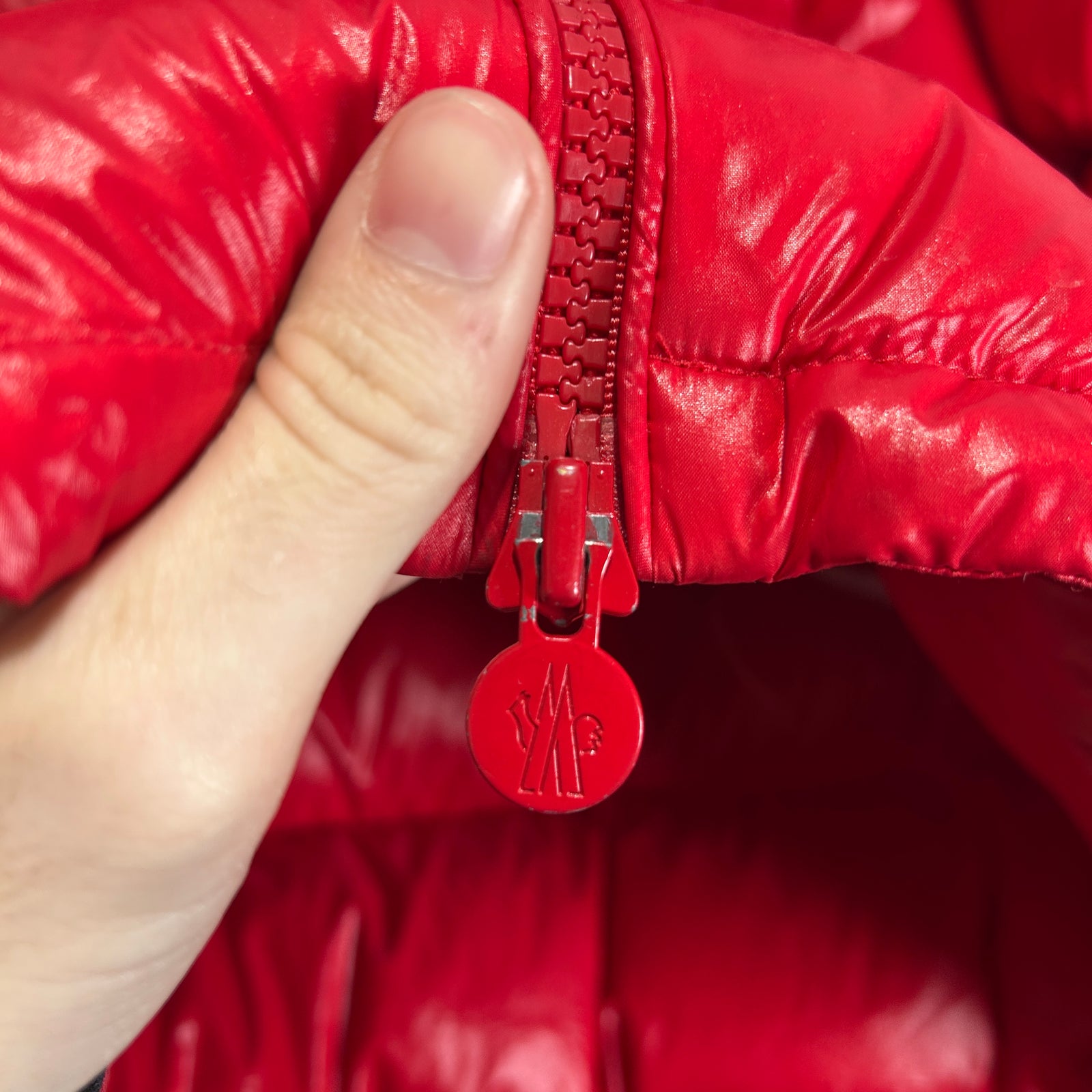 Moncler Red Puffer Size M