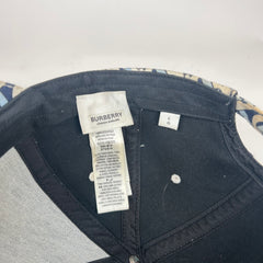 Burberry White/Blue TB Monogram Hat
