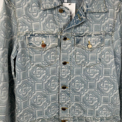 Casablanca Monogram Lightwash Denim Jacket Size S