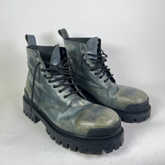 Balenciaga Worn Out Leather Strike Boots