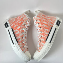 Dior B23 Orange Oblique High-Top Sneaker Size 43