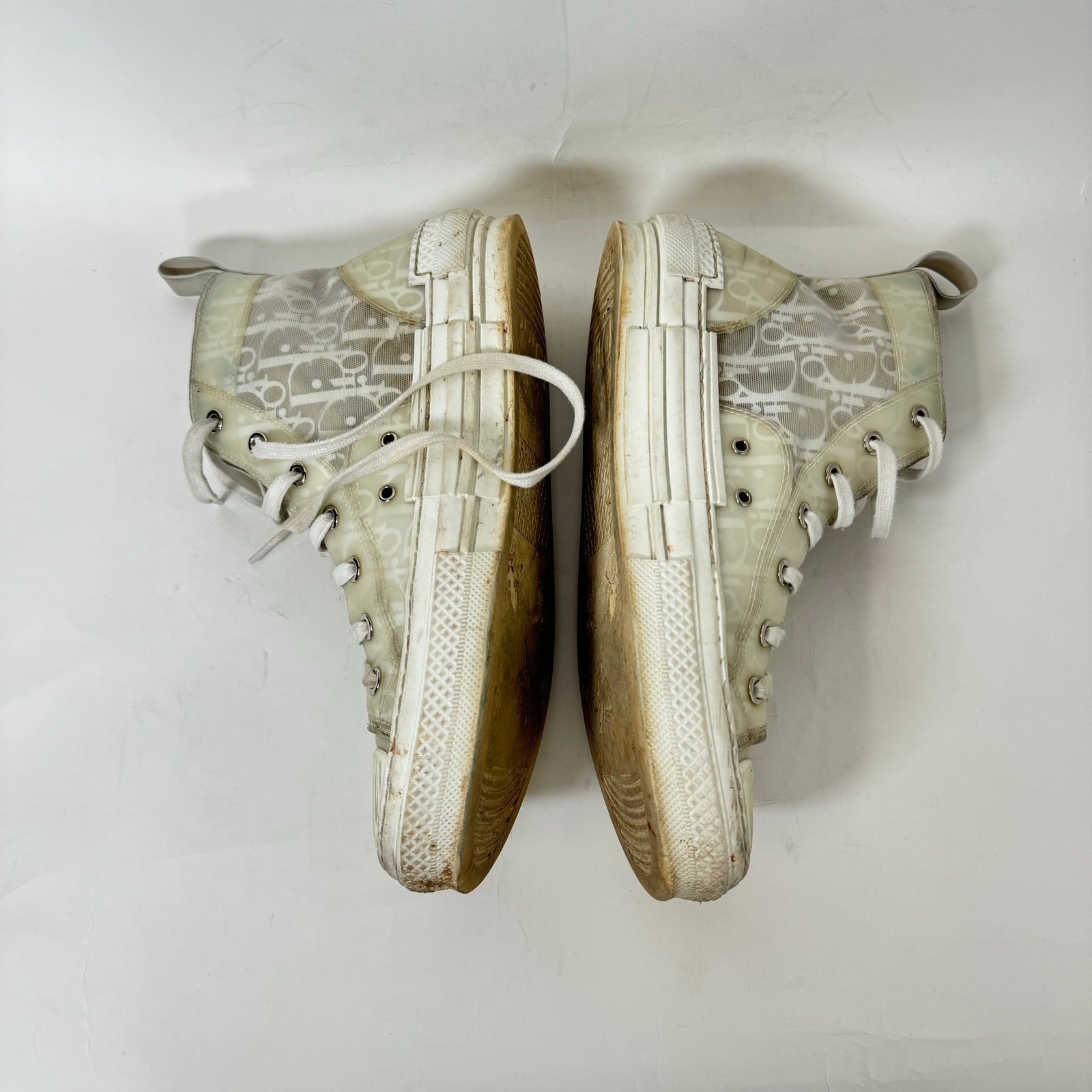 Dior B23 White High Tops Size 40