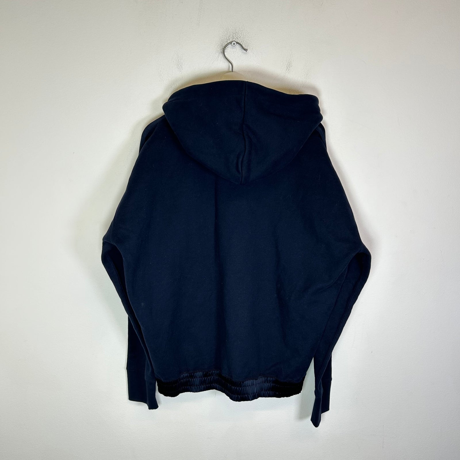 Saint Laurent Navy Embroidered Logo Hoodie Size L