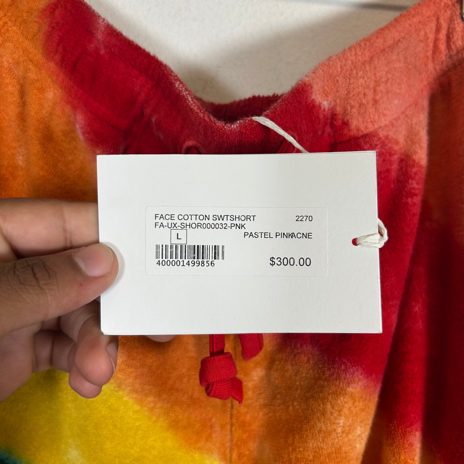 Acne Studios Multi Color French Terry Shorts Size L