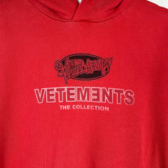 Vetements Red Graffiti Logo Hoodie Size XS