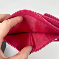 Prada Small Saffiano Pink Wallet