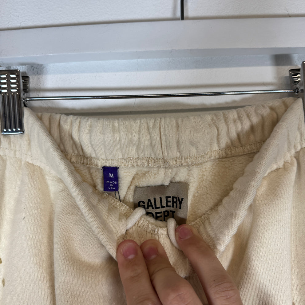 Gallery Dept Cream Paint Splatter Flare Sweatpants Size M