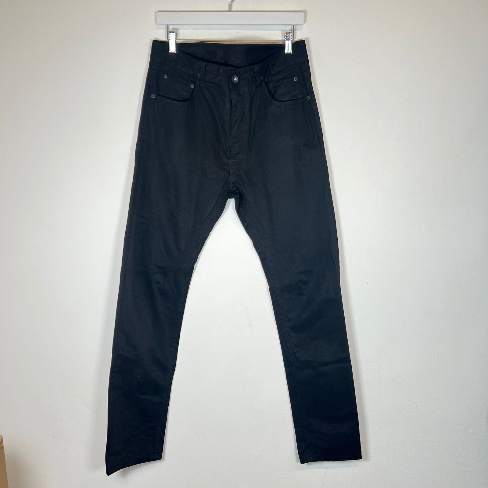Rick Owens Black Torrence Cut Jeans Size 32