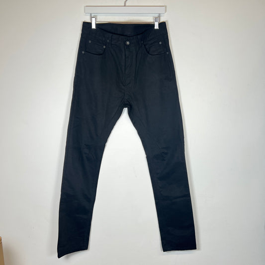 Rick Owens Black Torrence Cut Jeans Size 32