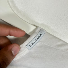 Dolce & Gabbana White "Prince I Was There" T-shirt Size L