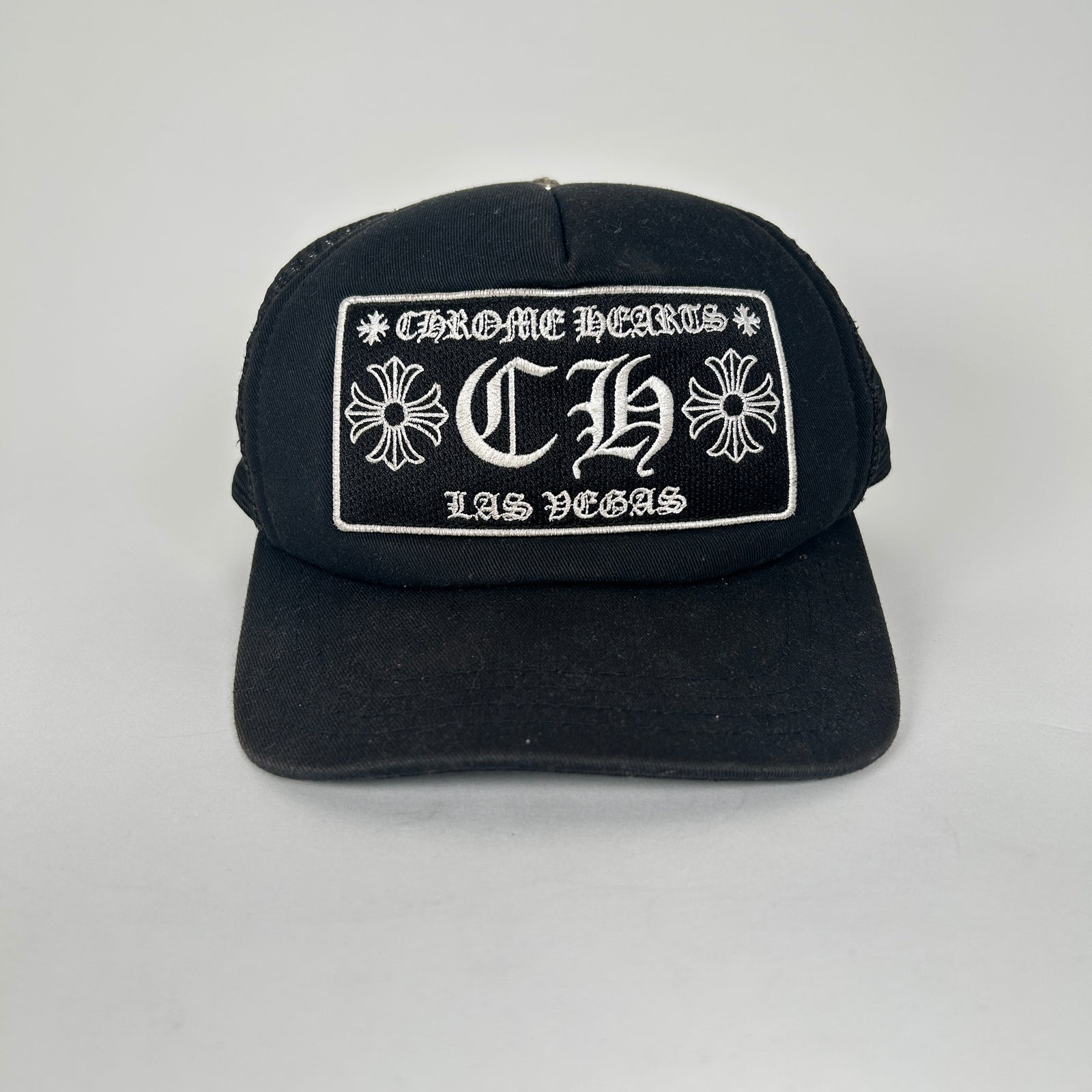 Chrome Hearts Black Las Vegas Trucker Hat