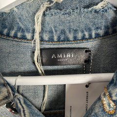 Amiri Rose Skeleton Denim Jacket Size M