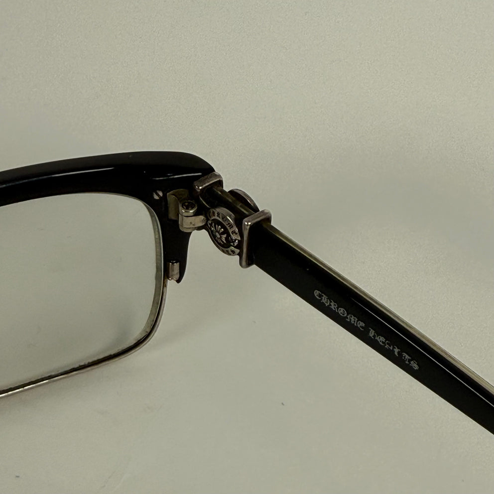 Chrome Hearts Black 'Flaps' Glasses