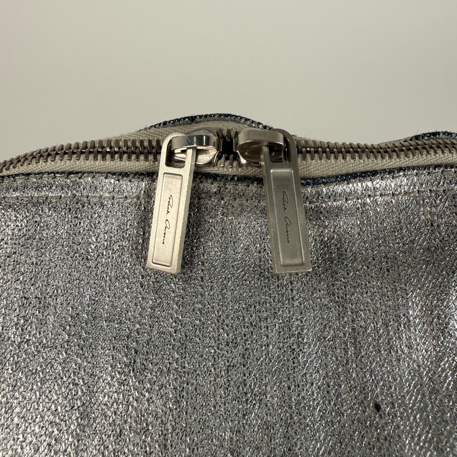Rick Owens Waxed Metallic Belt Bag